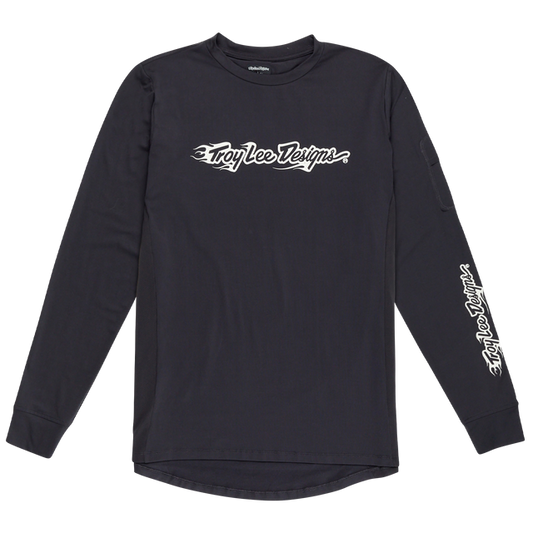 RUCKUS LONG SLEEVE RIDE TEE BURN OUT CARBON