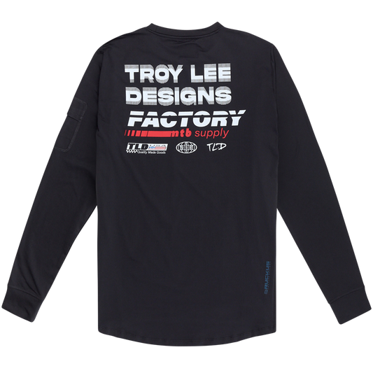 RUCKUS LONG SLEEVE RIDE TEE FACTORY CARBON