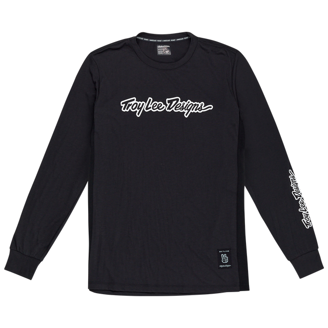SKYLINE LONG SLEEVE RIDE TEE SIGNATURE BLACK