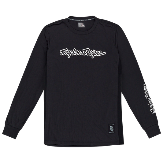 SKYLINE LONG SLEEVE RIDE TEE SIGNATURE BLACK