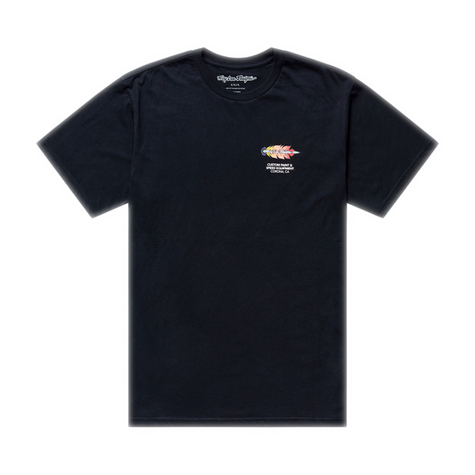 FEATHER SHORT SLEEVE TEE BLACK / BLACK