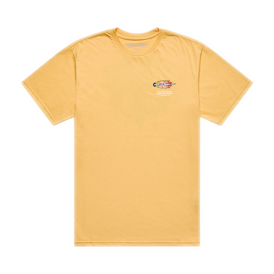 FEATHER SHORT SLEEVE TEE BLEACHED MELON