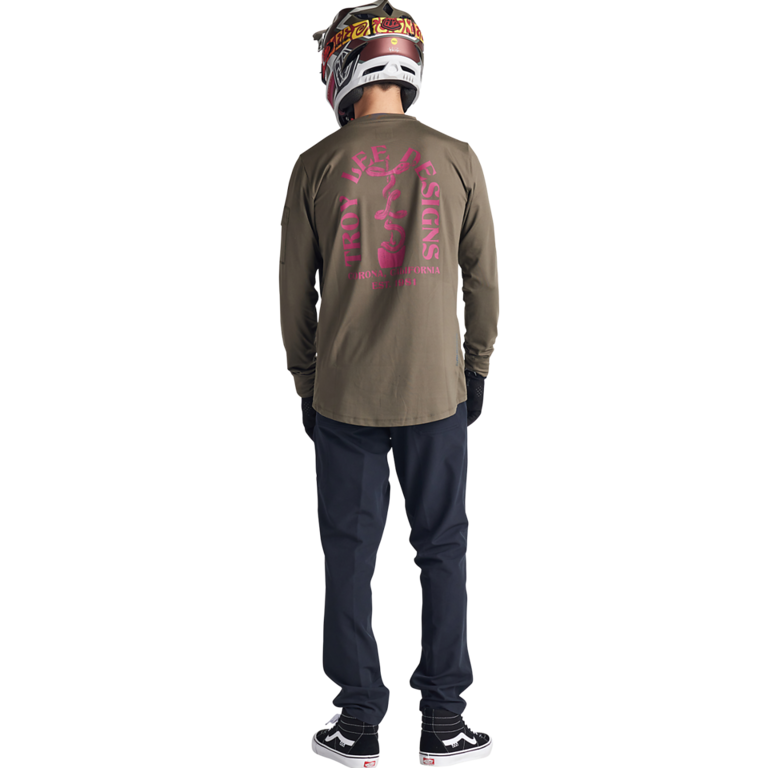RUCKUS LS RIDE TEE FANGS OLIVE