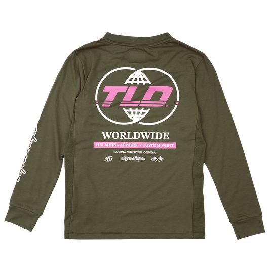 YOUTH SKYLINE RIDE LONG SLEEVE TEE WORLDWIDE CAPER