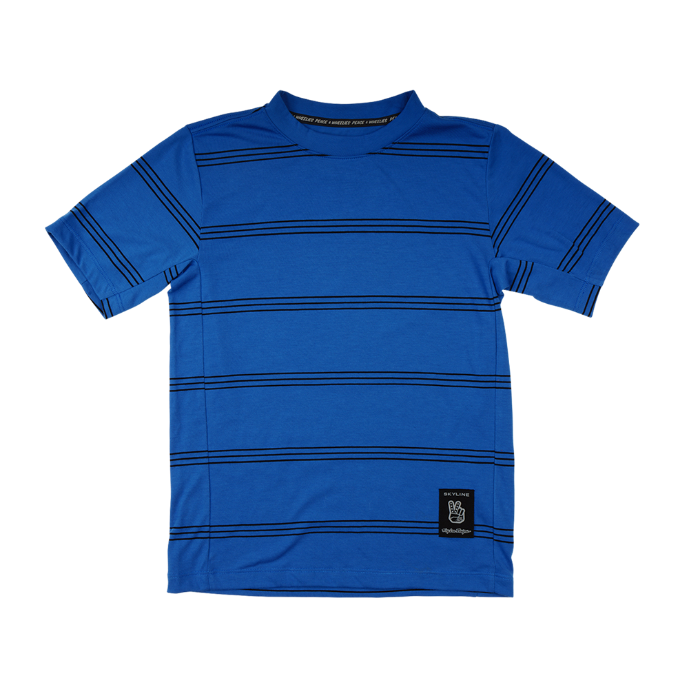 YOUTH SKYLINE RIDE SHORT SLEEVE TEE WASHED OUT COBALT