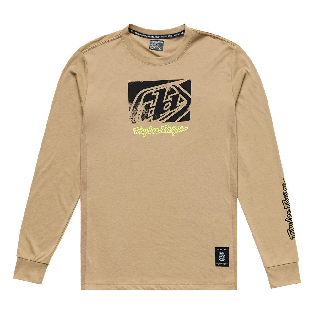 SKYLINE LONG SLEEVE RIDE TEE SCRUBBED TIMBER