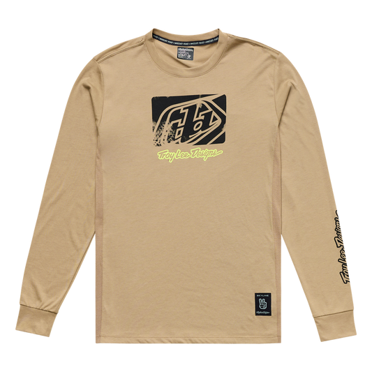 SKYLINE LONG SLEEVE RIDE TEE SCRUBBED TIMBER