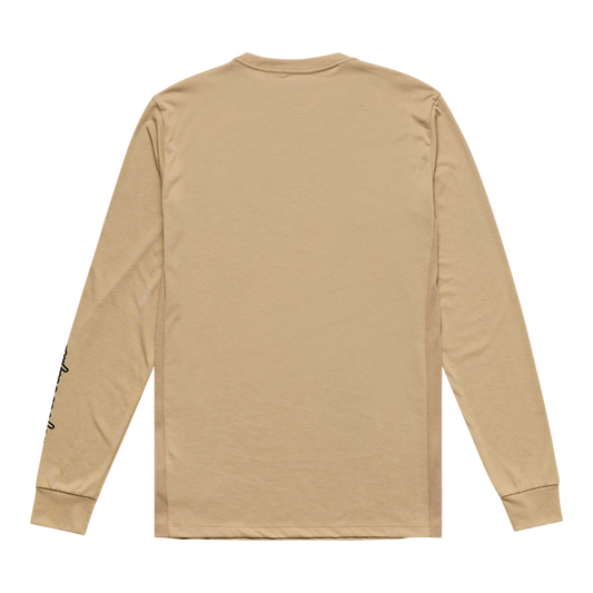 SKYLINE LONG SLEEVE RIDE TEE SCRUBBED TIMBER