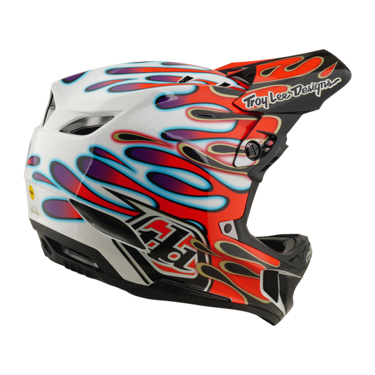 D4 AS COMPOSITE HELMET OVERSPRAY WHITE / RED