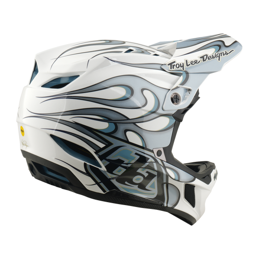 D4 AS COMPOSITE HELMET TORCHED WHITE / SILVER