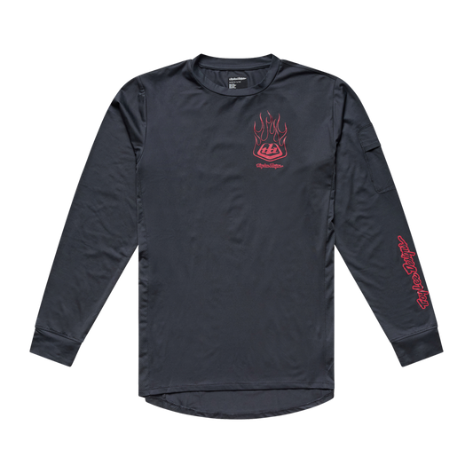 RUCKUS RIDE LONG SLEEVE TEE EMBER CARBON