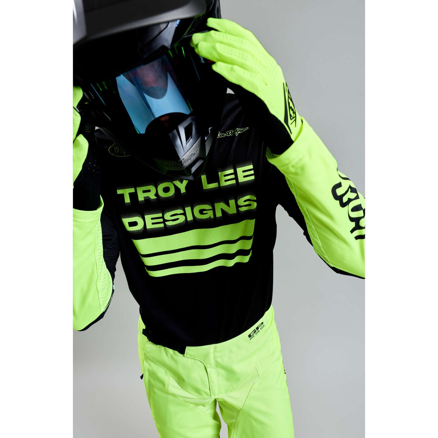 GP PRO JERSEY SEGMENT BLACK / FLO YELLOW