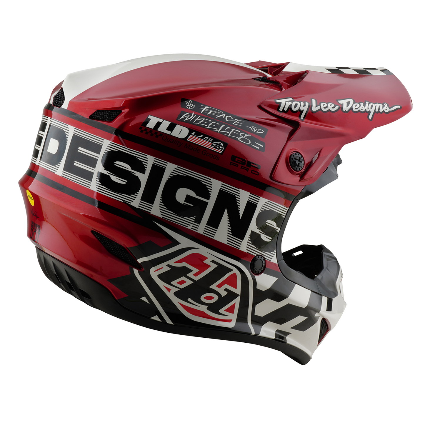GP PRO HELMET FIFTY-50 WHITE / RED