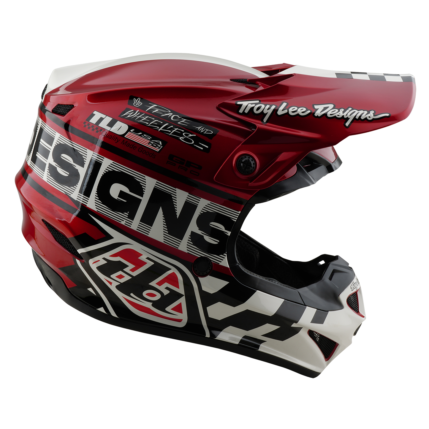 GP PRO HELMET FIFTY-50 WHITE / RED