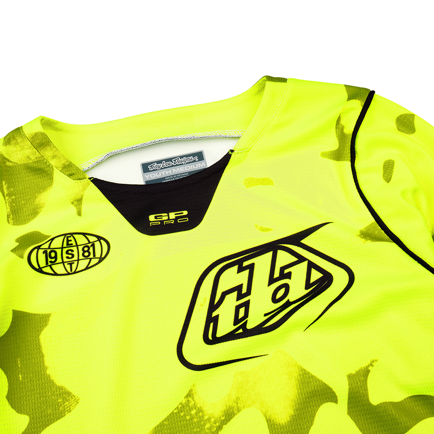 YOUTH GP PRO JERSEY BLOTTED FLO YELLOW