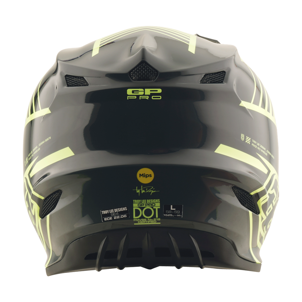 YOUTH GP PRO HELMET SEGMENT GLO YELLOW