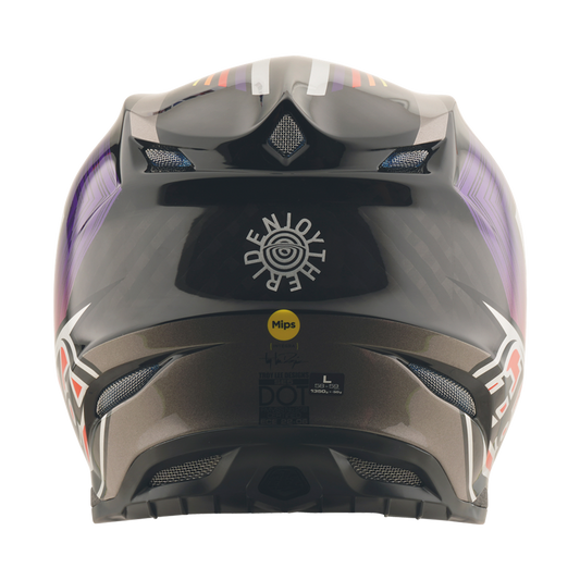 SE5 ECE CARBON HELMET STRIPES BLACK / PURPLE