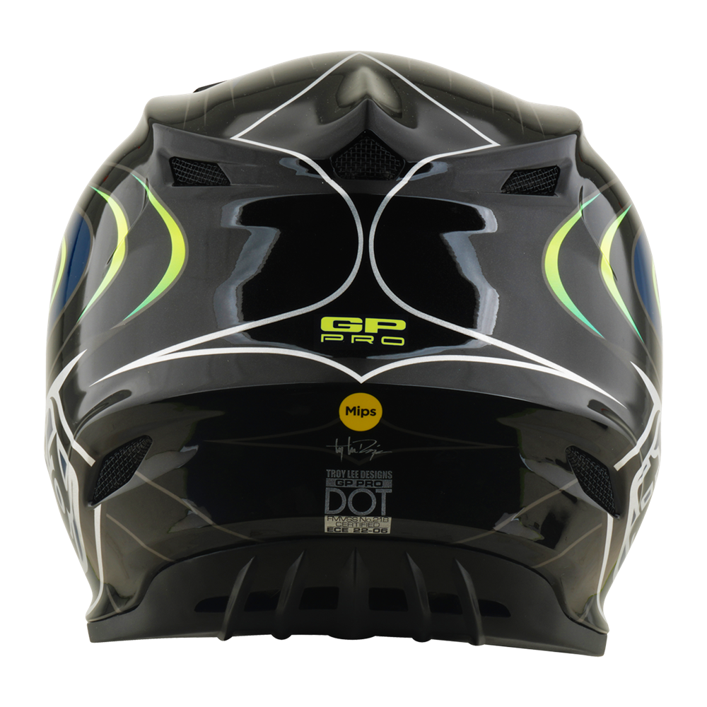 YOUTH GP PRO HELMET PULSE BLACK / FLO YELLOW