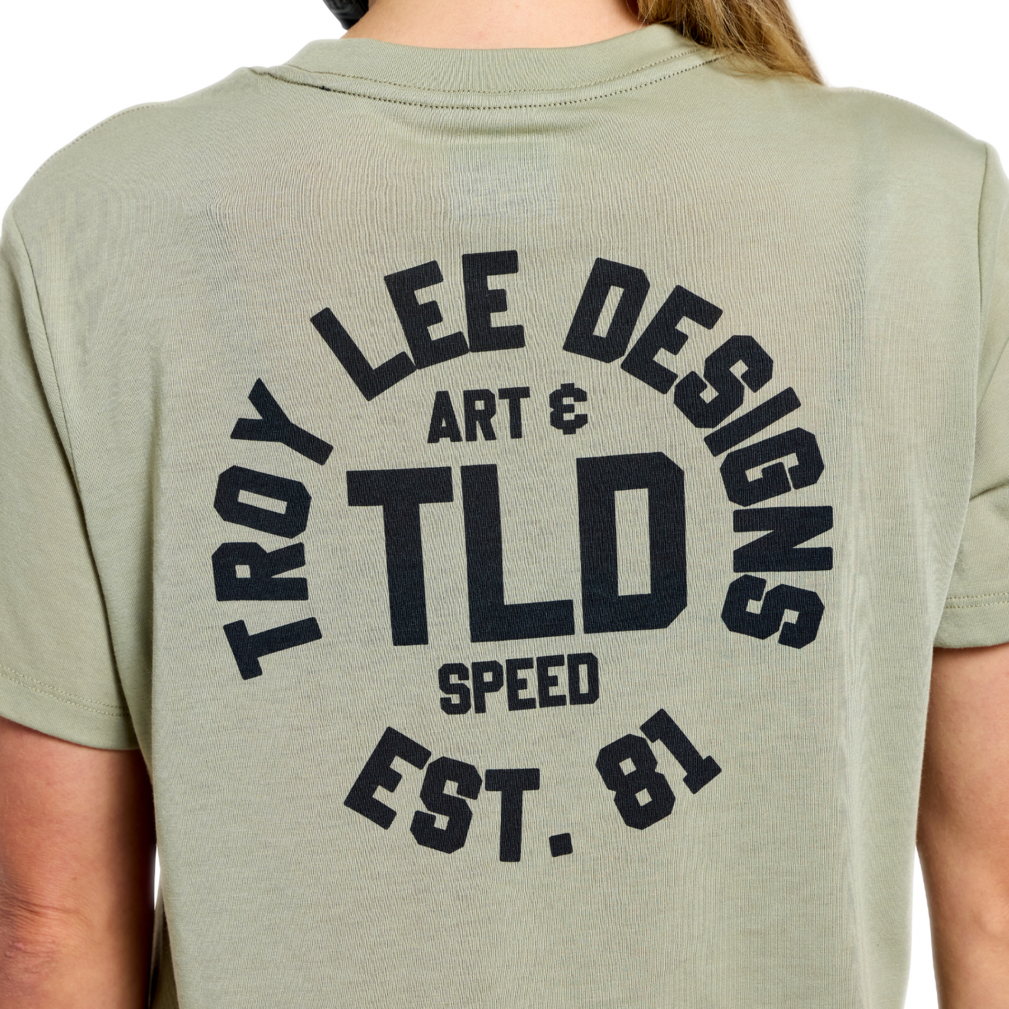 WOMENS LILIUM RIDE SHORT SLEEVE TEE STAMPS SAGE