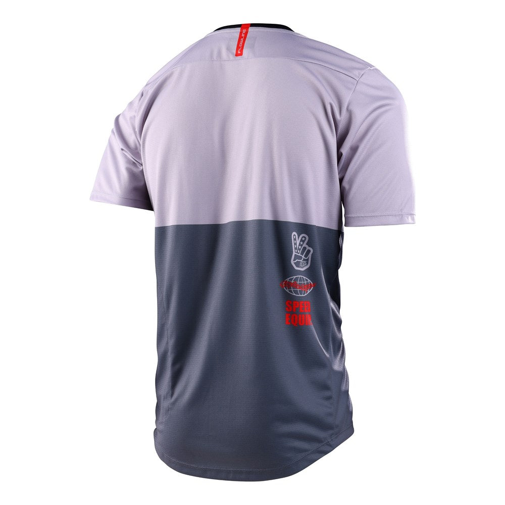 YOUTH FLOWLINE SS JERSEY SCRIPTER CHARCOAL
