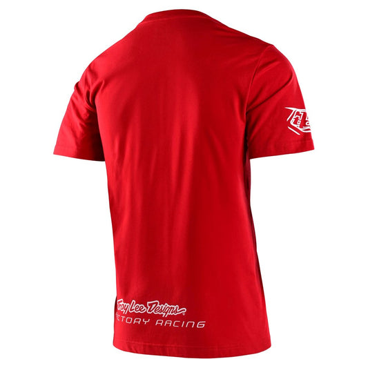 TLD FACTORY RACING SHORT SLEEVE TEE RED