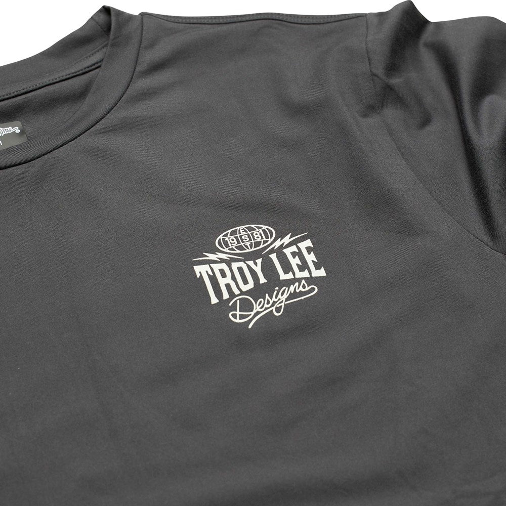 YOUTH RIDE TEE BOLTS CARBON