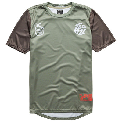 FLOWLINE SS JERSEY FLIPPED OLIVE