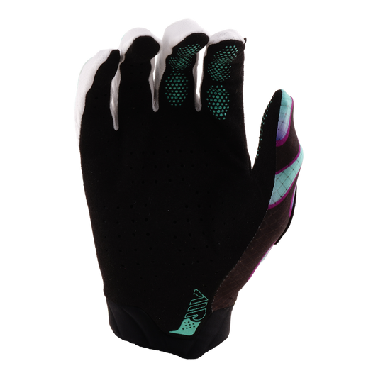 YOUTH AIR GLOVE OVERSPRAY BLACK / REAL TEAL