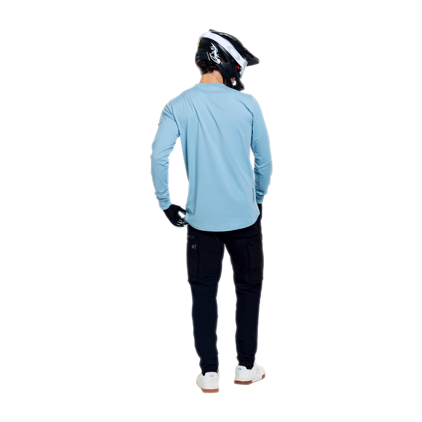 RUCKUS RIDE LONG SLEEVE TEE WAVES DAWN BLUE