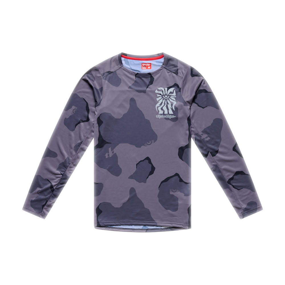 SKYLINE PRO LONG SLEEVE JERSEY FLOW CAMO CARBON