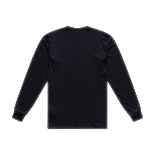 SKYLINE RIDE LONG SLEEVE TEE SIGNATURE BLACK / REAL TEAL