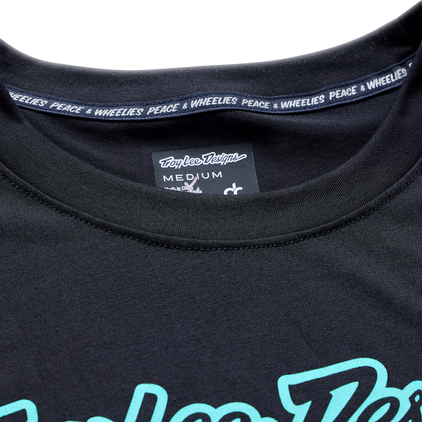 SKYLINE RIDE LONG SLEEVE TEE SIGNATURE BLACK / REAL TEAL