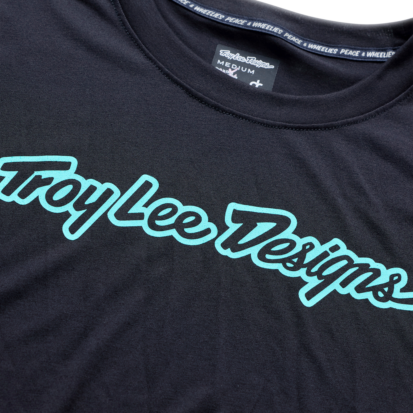 SKYLINE RIDE LONG SLEEVE TEE SIGNATURE BLACK / REAL TEAL