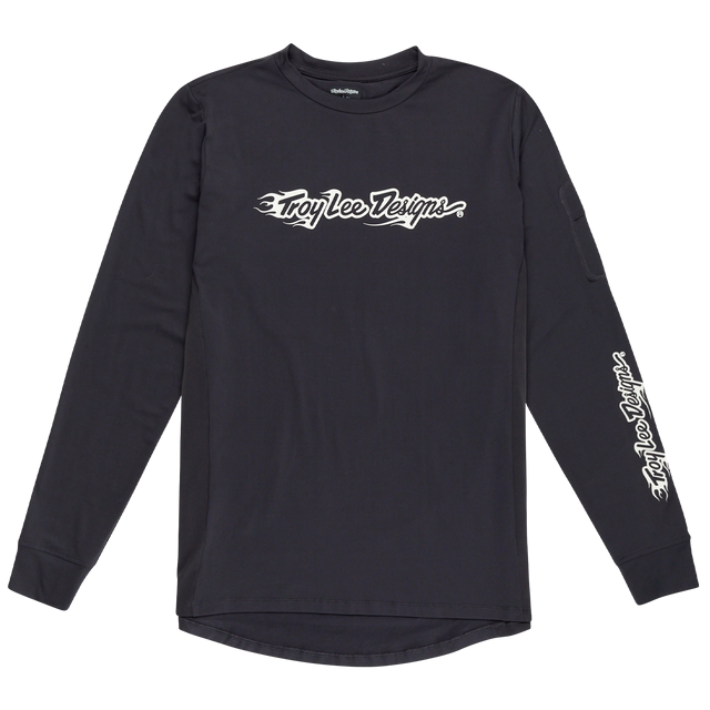 RUCKUS LONG SLEEVE RIDE TEE BURN OUT CARBON