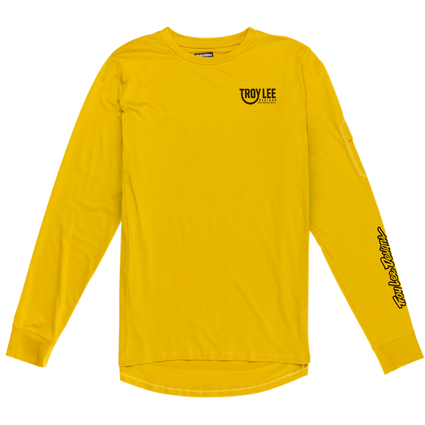 RUCKUS LONG SLEEVE RIDE TEE EYEZ SAFRON