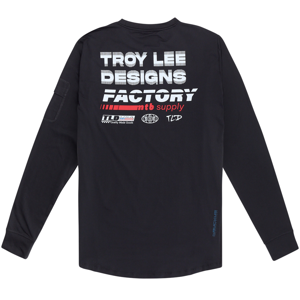 RUCKUS LONG SLEEVE RIDE TEE FACTORY CARBON