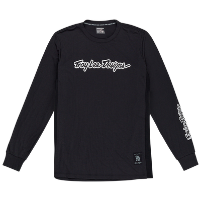SKYLINE LONG SLEEVE RIDE TEE SIGNATURE BLACK