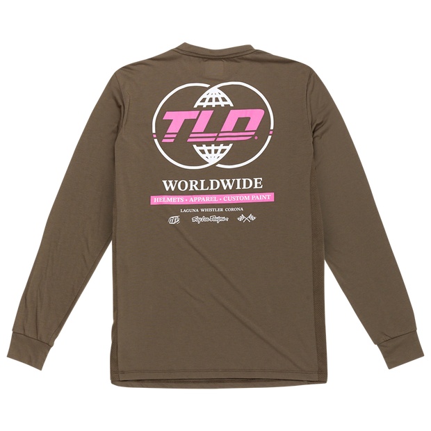 SKYLINE LONG SLEEVE RIDE TEE WORLDWIDE CAPER