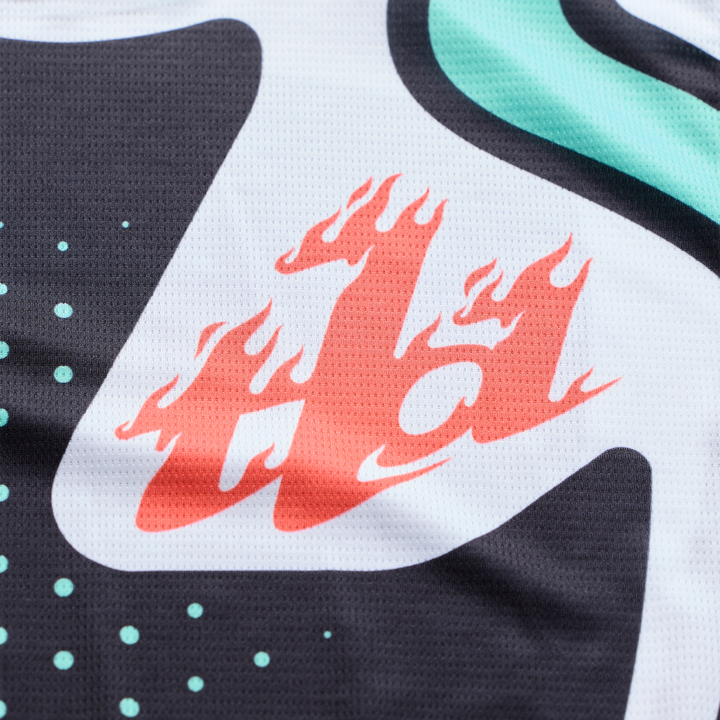 GP PRO JERSEY ROLLER BLACK / TEAL