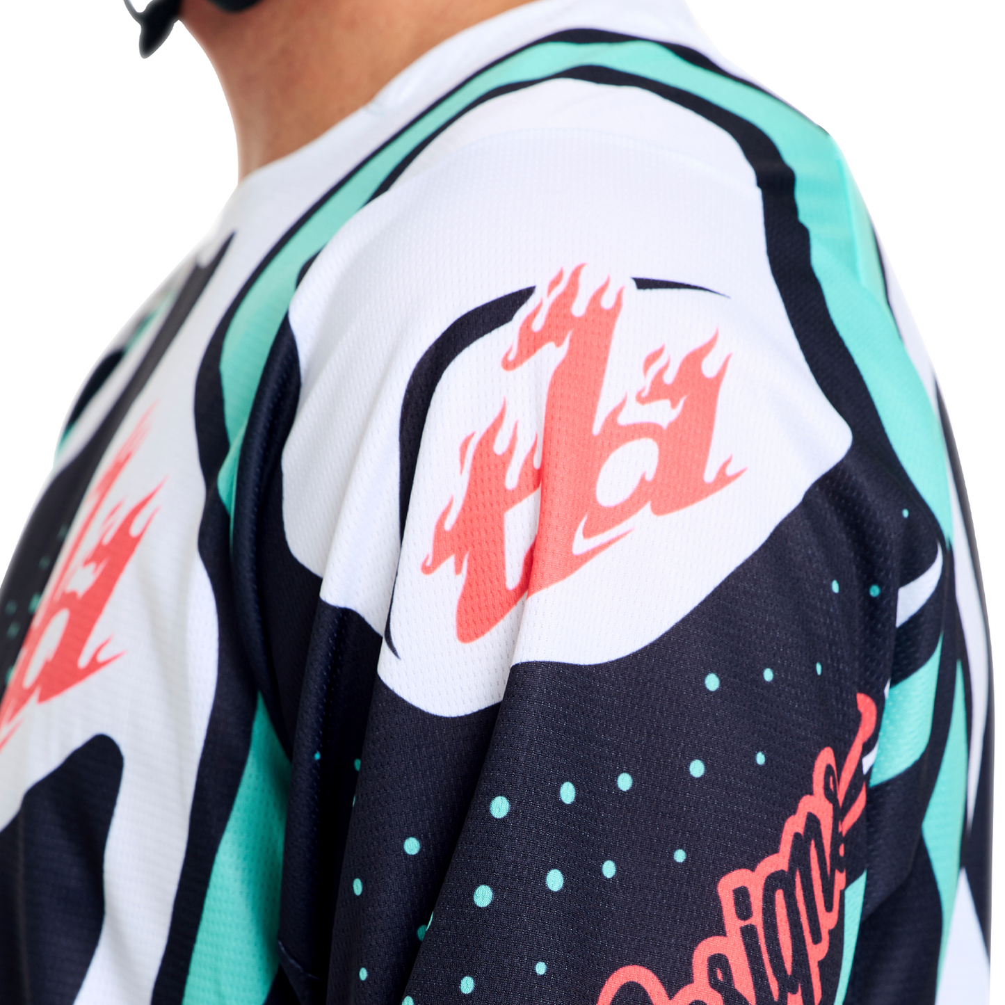 GP PRO JERSEY ROLLER BLACK / TEAL
