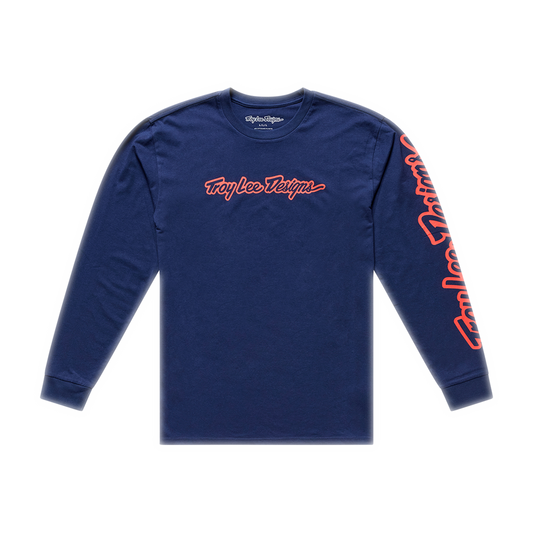LONG SLEEVE TEE SIGNATURE NAVY