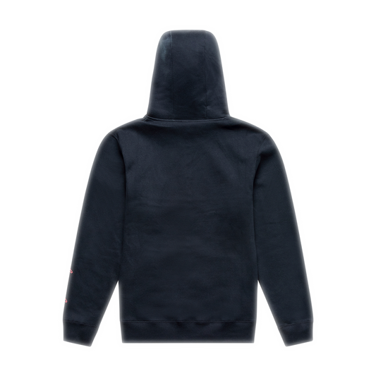 BADGE PULLOVER HOODIE BLACK / GRAY