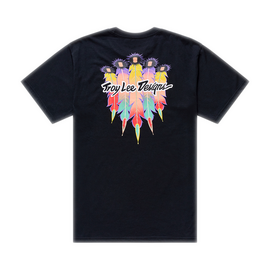 FEATHER SHORT SLEEVE TEE BLACK / BLACK