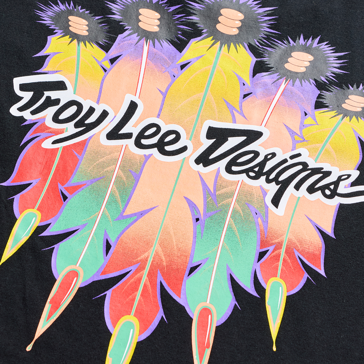 FEATHER SHORT SLEEVE TEE BLACK / BLACK