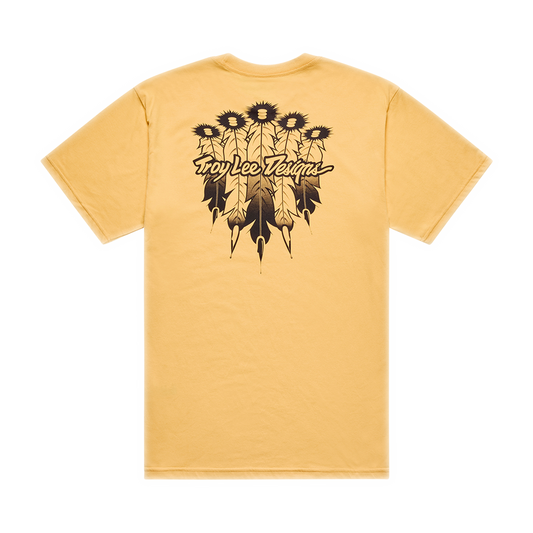 FEATHER SHORT SLEEVE TEE BLEACHED MELON