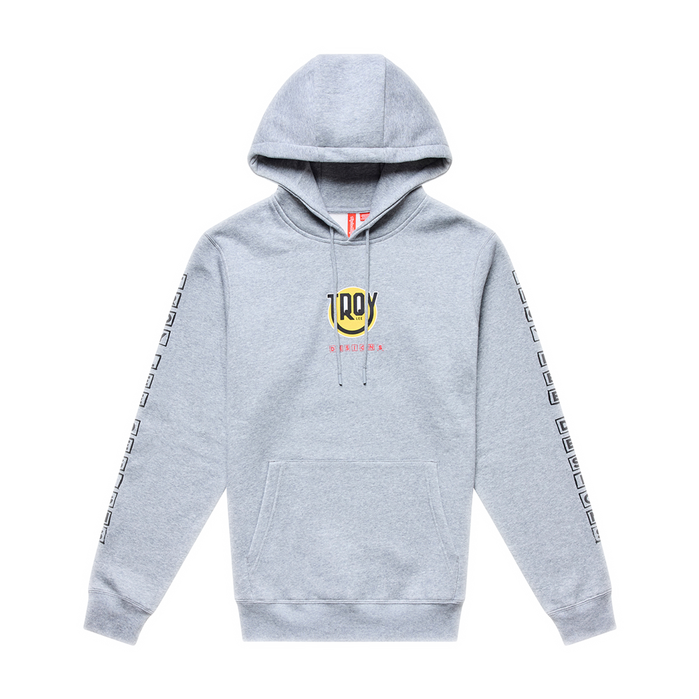 HAPPY DAYZ PULLOVER HOODIE GRAY HEATHER