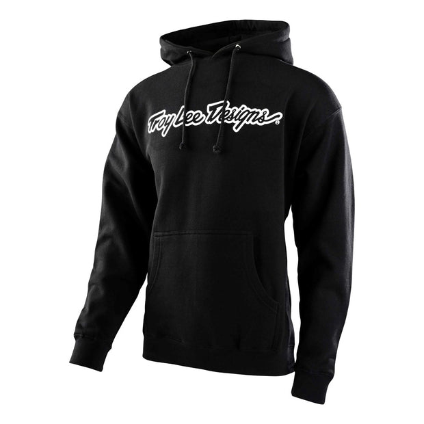 SIGNATURE PULLOVER HOODIE BLACK / WHITE | YOUTH