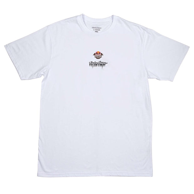 TROY LEE DESIGNS X REDBULL RAMPAGE MIND MELT SHORT SLEEVE TEE WHITE