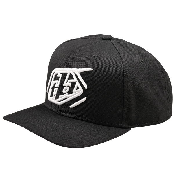 CURVED SNAPBACK HAT BADGE BLACK