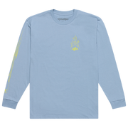 LONG SLEEVE TEE TORCHED SMOKE BLUE